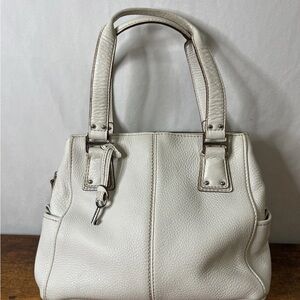 Fossil Cream Leather Shoulder Bag